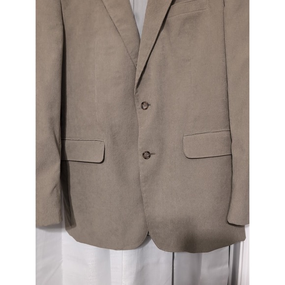 Jos A Bank Mens Tan 41L Courdoroy Sport Coat Blazer - Picture 3 of 13